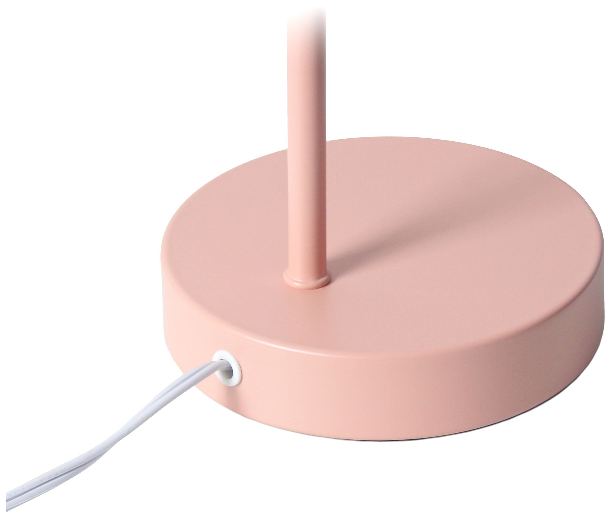 Simple Designs 16" Sleek Essentials Adjustable Mtl Desk Task LP, Blush Pink