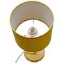 7_Simple Designs 17.13" Metal Modern Table Lamp, Drum Fabric Shade, Yellow more views