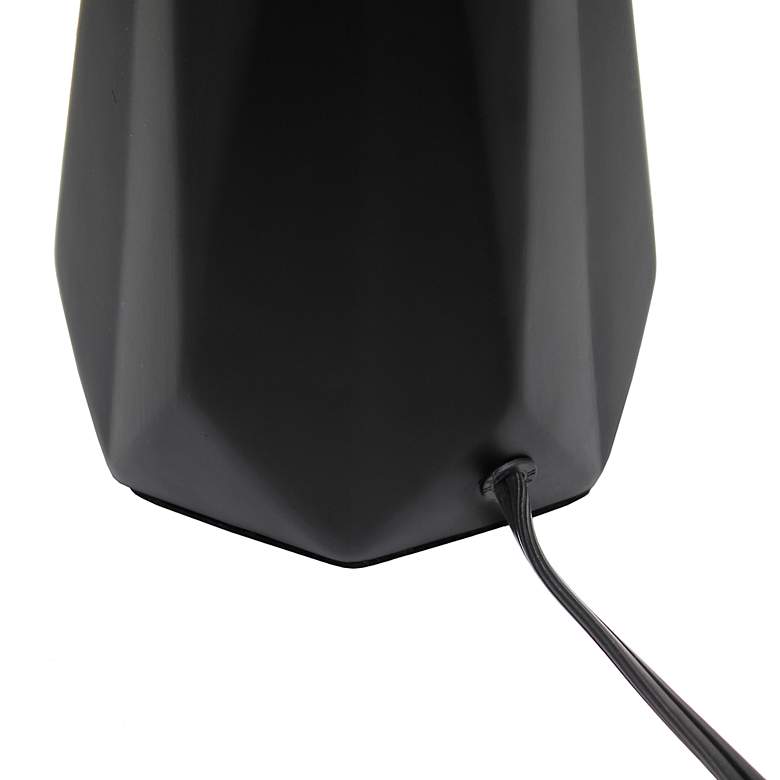 Image 5 Simple Designs 17 1/2 inch High Black Accent Table Lamp more views