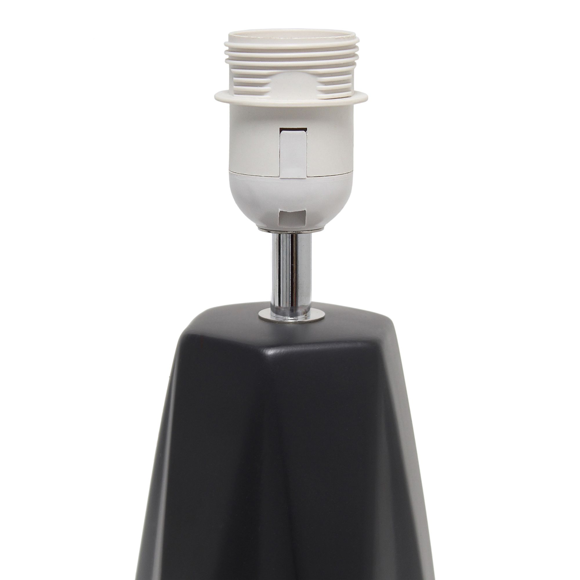 Simple Designs 17 1/2" High Black Accent Table Lamp