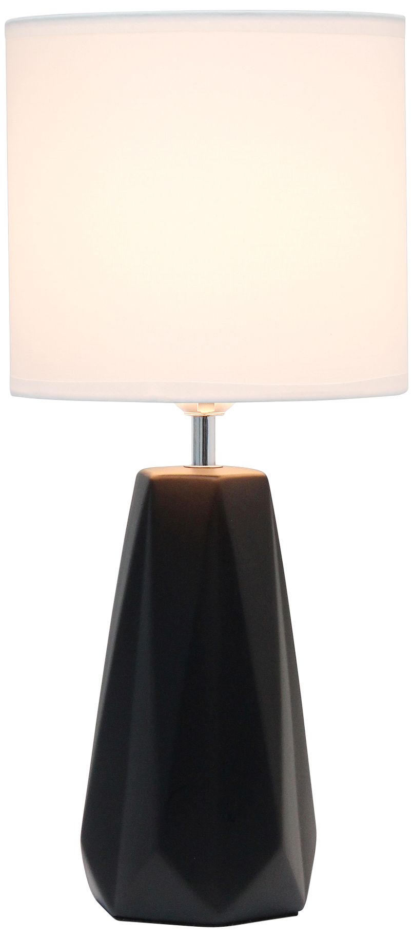 Simple Designs 17 1/2" High Black Accent Table Lamp