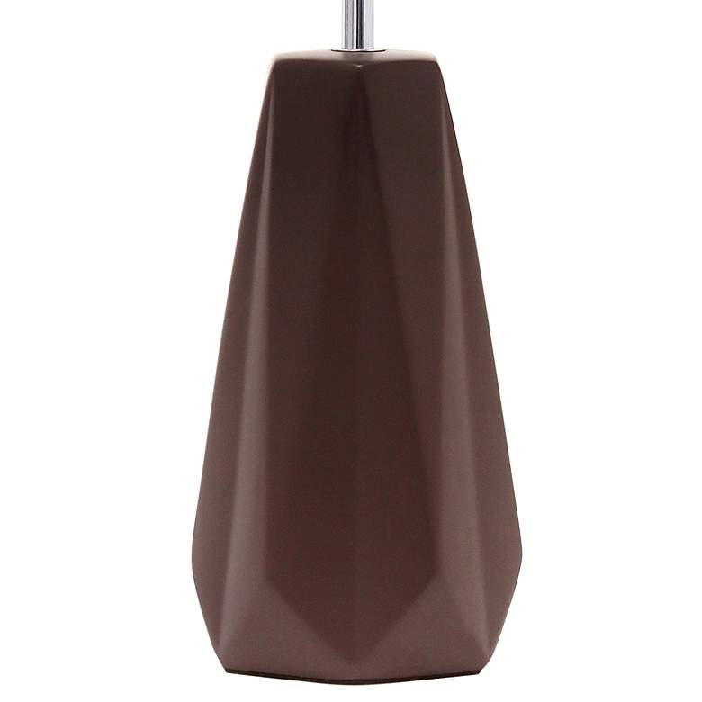 Image 4 Simple Designs 17 1/2" High Espresso Brown Accent Table Lamp more views