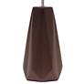 Simple Designs 17 1/2" High Espresso Brown Accent Table Lamp