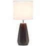 Simple Designs 17 1/2" High Espresso Brown Accent Table Lamp