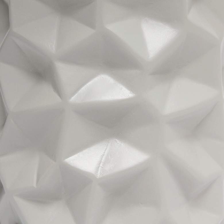 Image 7 Simple Designs 17 1/2" High Gray Sculpted Accent Table Lamp more views