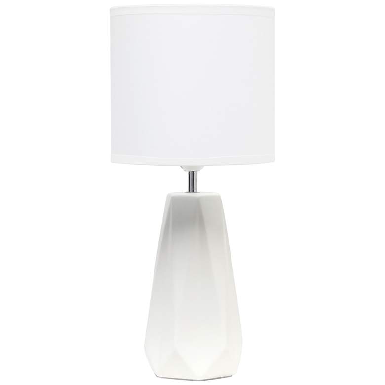 Image 2 Simple Designs 17 1/2 inch High Off-White Accent Table Lamp