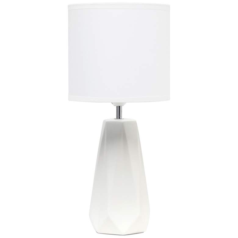 Image 2 Simple Designs 17 1/2" High Off-White Accent Table Lamp