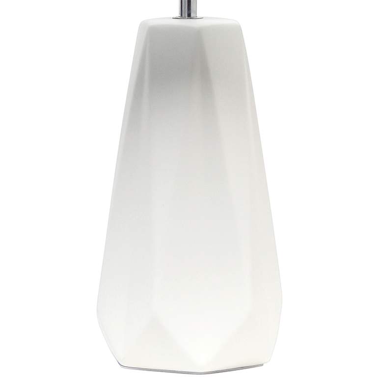 Image 4 Simple Designs 17 1/2 inch High Off-White Accent Table Lamp more views