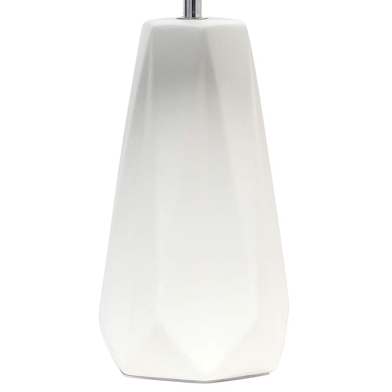 Image 4 Simple Designs 17 1/2" High Off-White Accent Table Lamp more views