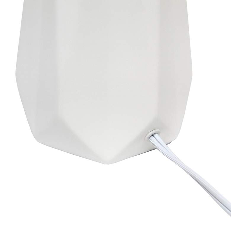 Image 5 Simple Designs 17 1/2" High Off-White Accent Table Lamp more views