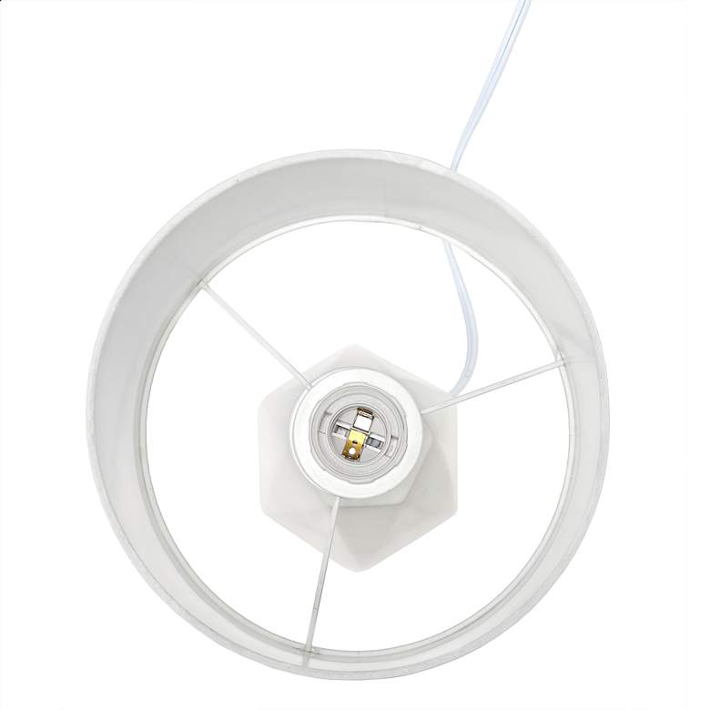 Image 6 Simple Designs 17 1/2" High Off-White Accent Table Lamp more views