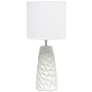 2_Simple Designs 17 1/2" High Off-White Sculpted Accent Table Lamp