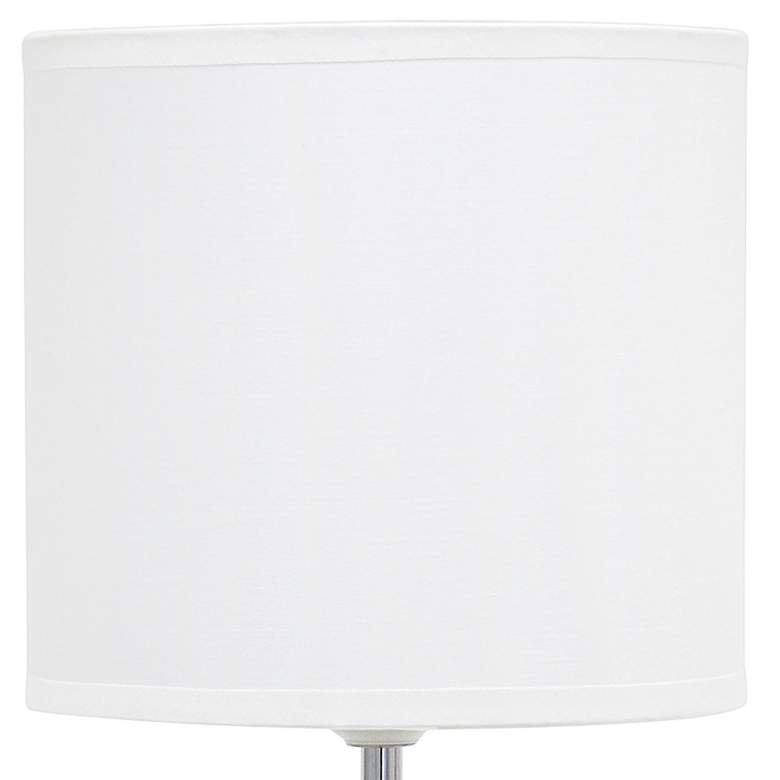 Image 3 Simple Designs 17 1/2" High Off-White Sculpted Accent Table Lamp more views