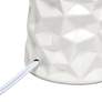 5_Simple Designs 17 1/2" High Off-White Sculpted Accent Table Lamp more views