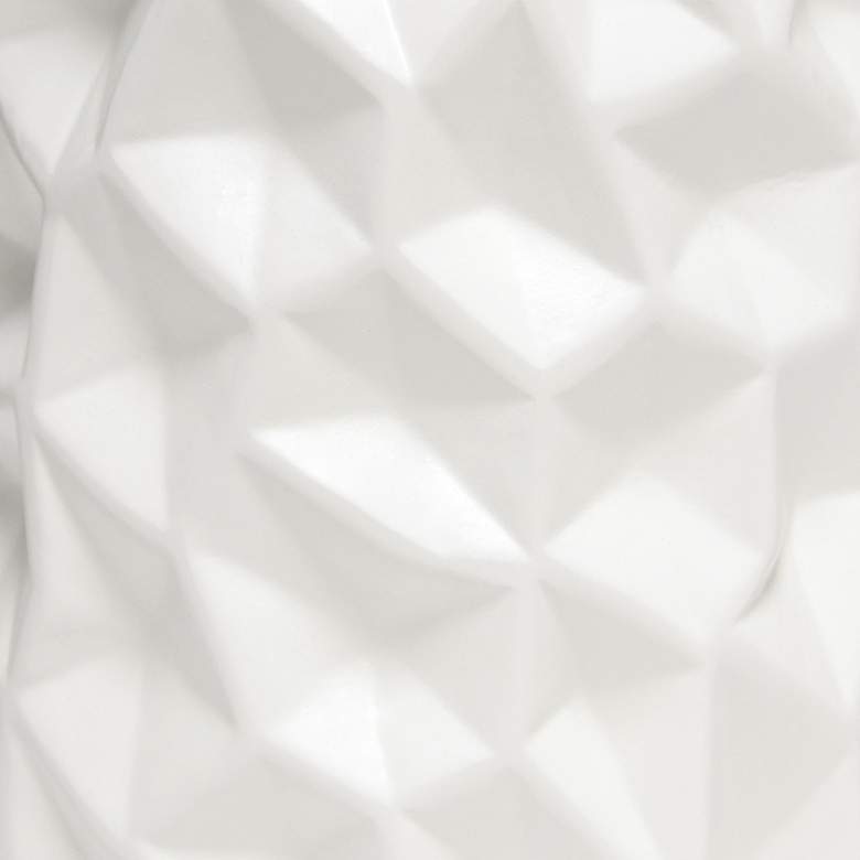 Image 7 Simple Designs 17 1/2" High Off-White Sculpted Accent Table Lamp more views