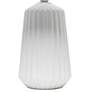 Simple Designs 17 1/2" High White Ceramic Pleated Accent Table Lamp