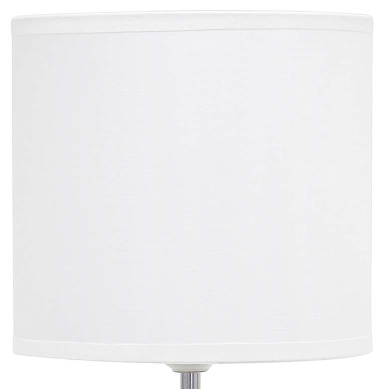 Image 3 Simple Designs 17 1/2 inchH Off-White Sculpted Accent Table Lamp more views