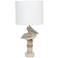 Simple Designs 17 1/4" High Beige Pelican Accent Table Lamp