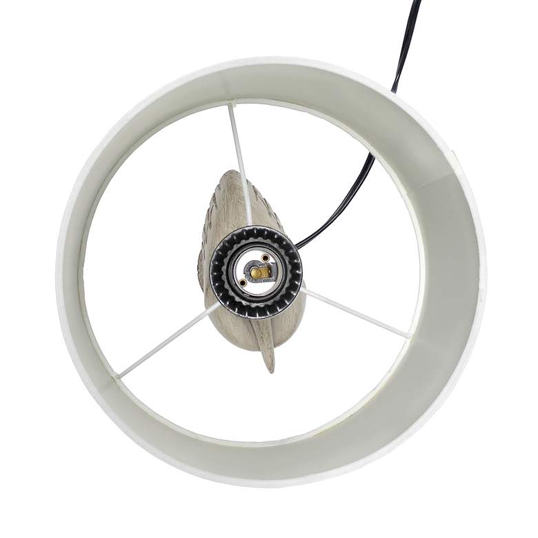 Image 5 Simple Designs 17 1/4" High Beige Pelican Accent Table Lamp more views