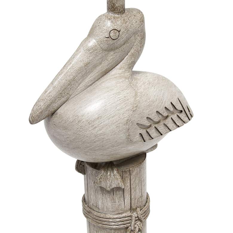 Image 7 Simple Designs 17 1/4" High Beige Pelican Accent Table Lamp more views