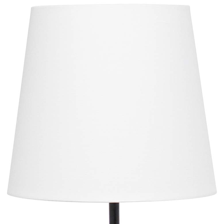 Image 3 Simple Designs 17 1/4"H Black Chess Horse Accent Table Lamp more views