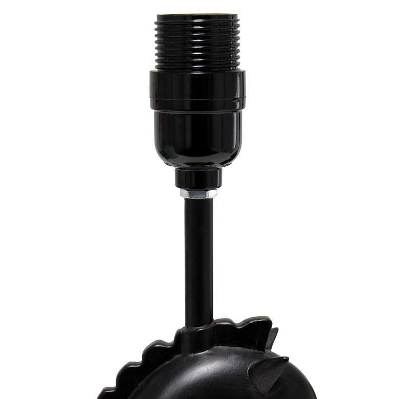 Image 7 Simple Designs 17 1/4"H Black Chess Horse Accent Table Lamp more views