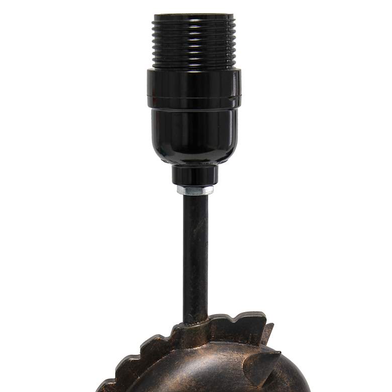 Image 4 Simple Designs 17 1/4"H Bronze Chess Horse Accent Table Lamp more views