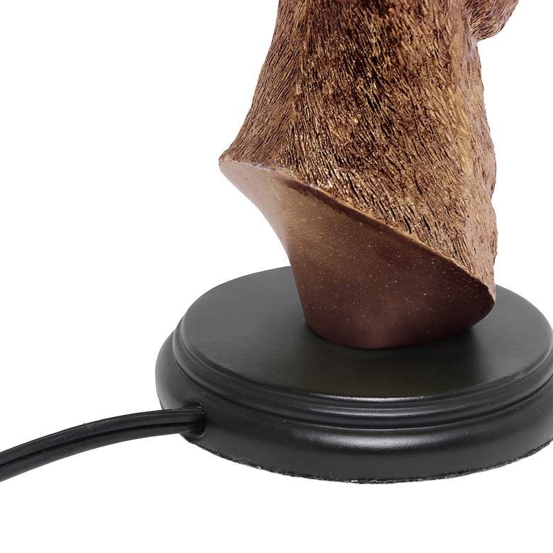 Image 5 Simple Designs 17 1/4"H Copper Deer Antler Accent Table Lamp more views
