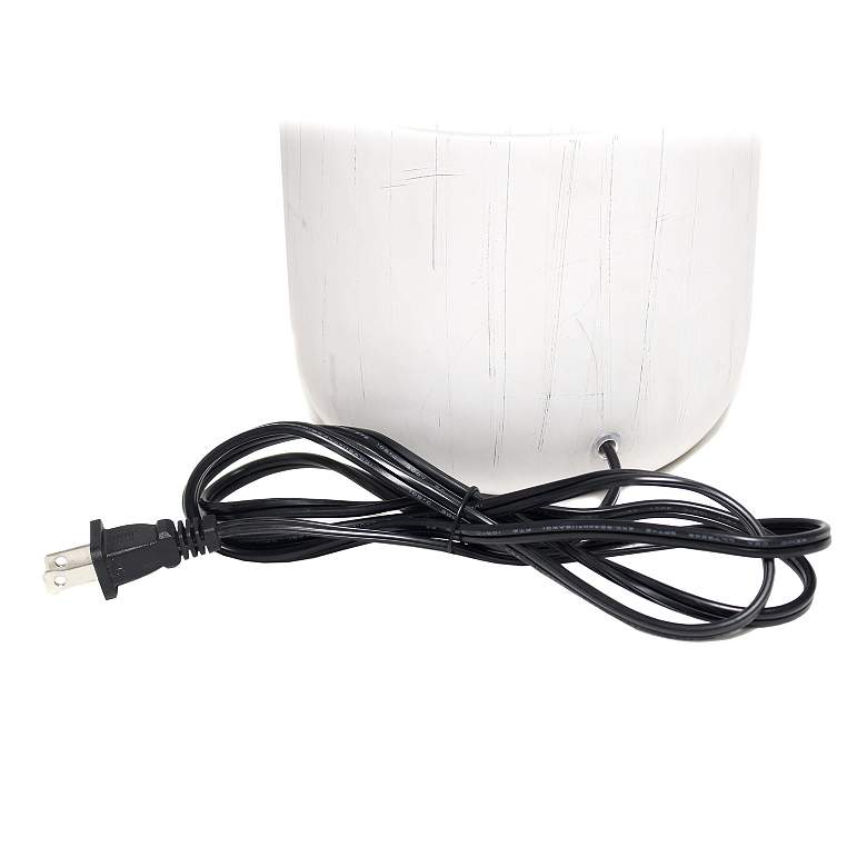 Image 4 Simple Designs 17" High White-Washed Deer Accent Table Lamp more views