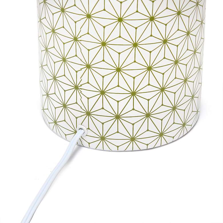 Image 5 Simple Designs 18 1/2" High White and Gold Accent Table Lamp more views
