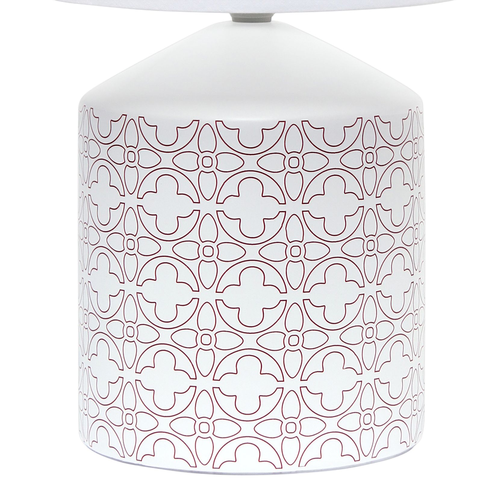 Image 4 Simple Designs 18 1/2" High White and Tan Accent Table Lamp more views