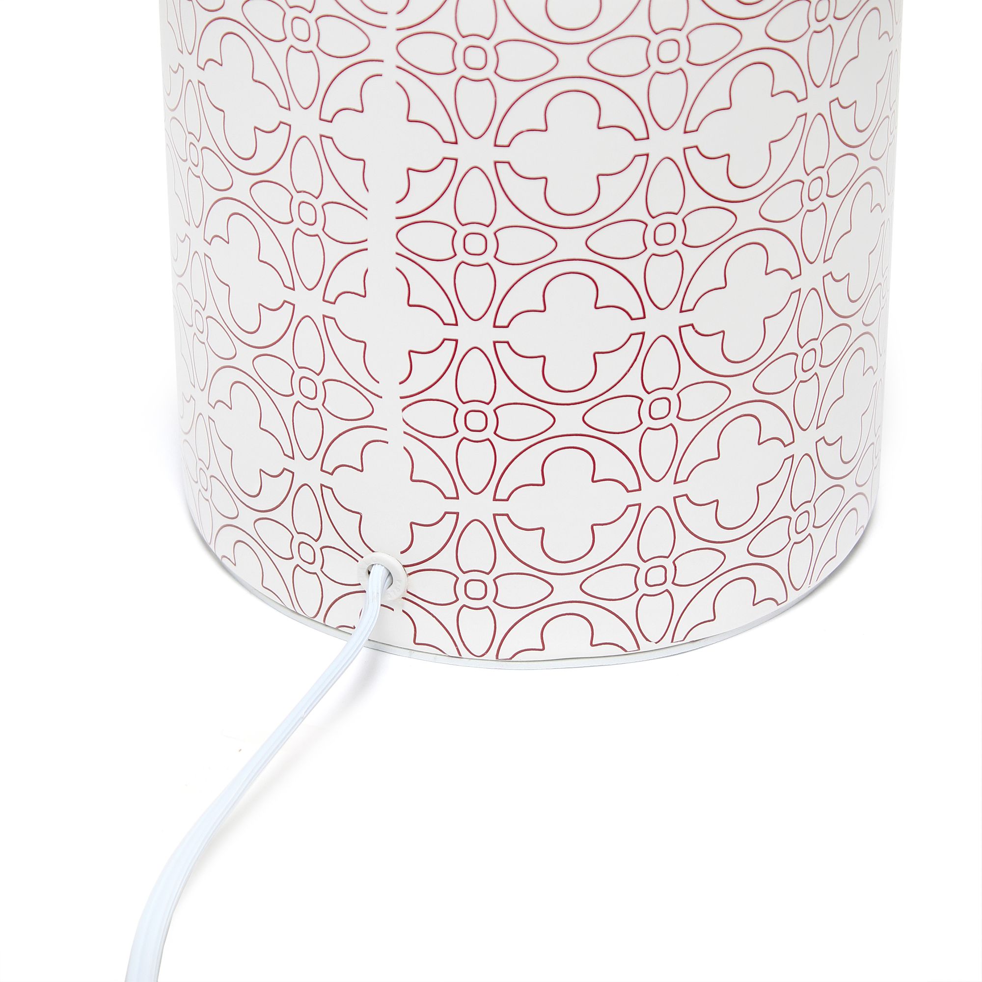 Simple Designs 18 1/2" High White and Tan Accent Table Lamp