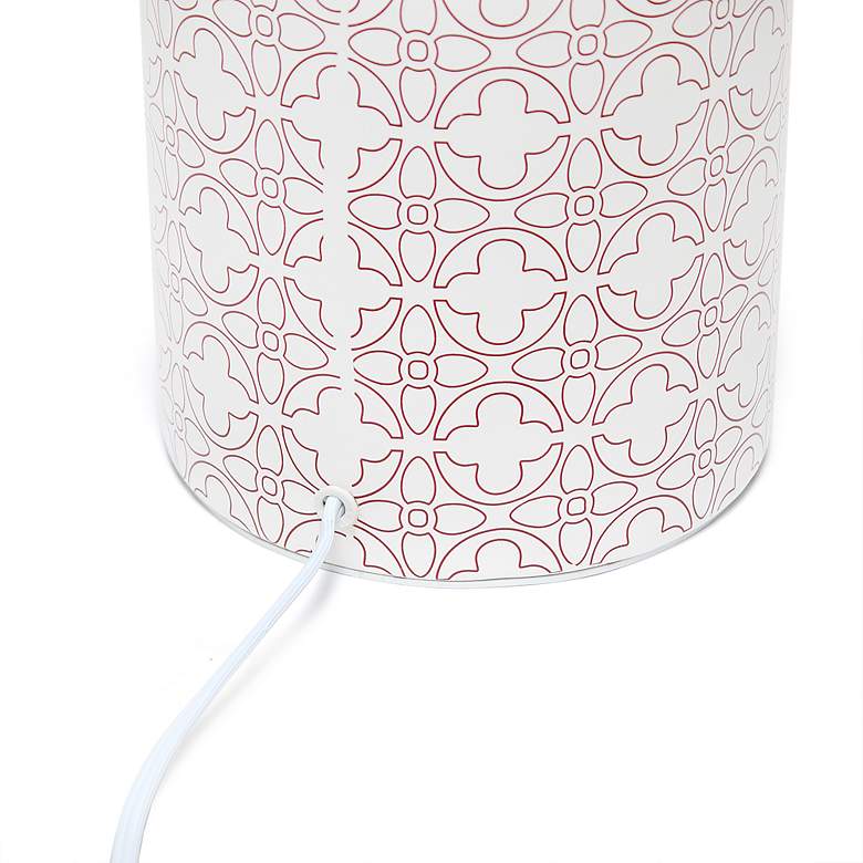 Image 5 Simple Designs 18 1/2" High White and Tan Accent Table Lamp more views
