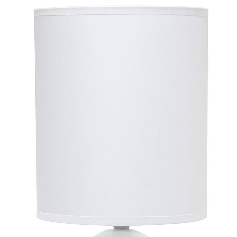 Image 3 Simple Designs 18 1/2"H Black and White Accent Table Lamp more views