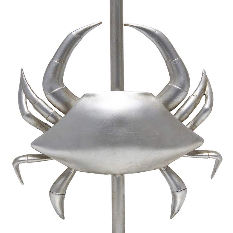 Image 5 Simple Designs 18 1/4" High Nickel Crab Accent Table Lamp more views