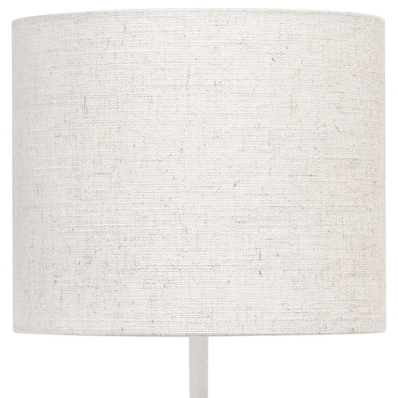 Image 3 Simple Designs 18 1/4 inch High White Crab Accent Table Lamp more views