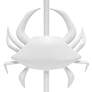 Simple Designs 18 1/4" High White Crab Accent Table Lamp