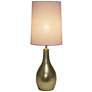 Simple Designs 19 1/2" High Gold Teardrop Accent Table Lamp