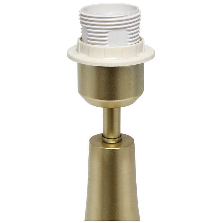 Image 4 Simple Designs 19 1/2" High Gold Teardrop Accent Table Lamp more views