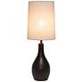 Simple Designs 19 1/2"H Restoration Bronze Accent Table Lamp
