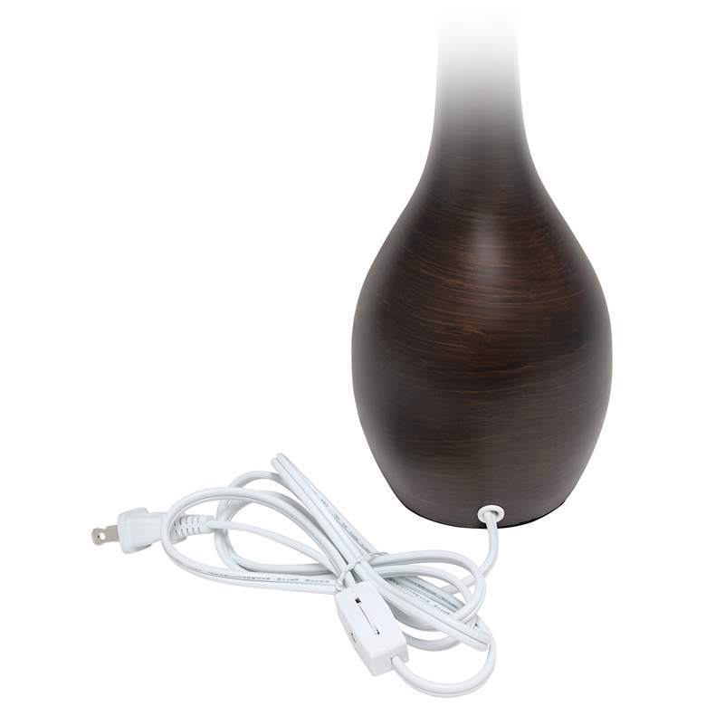 Image 4 Simple Designs 19 1/2"H Restoration Bronze Accent Table Lamp more views