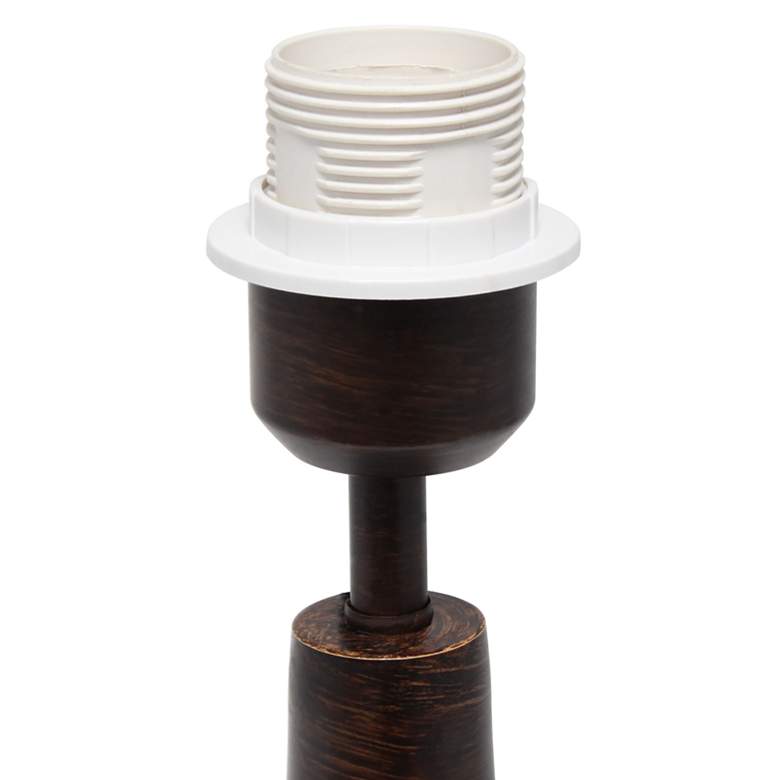 Image 5 Simple Designs 19 1/2"H Restoration Bronze Accent Table Lamp more views