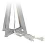 4_Simple Designs 19 1/4" High Black and Gray Wood Accent Table Lamp more views