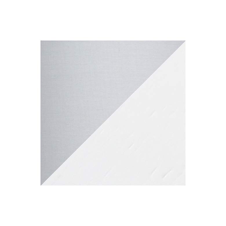 Image 6 Simple Designs 19 1/4" High White Wood Gray Accent Table Lamp more views