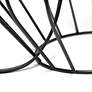 7_Simple Designs 19 3/4" Gray Shade Black Metal Accent Table Lamp more views
