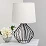 Simple Designs 19 3/4" High Black Metal Accent Table Lamp