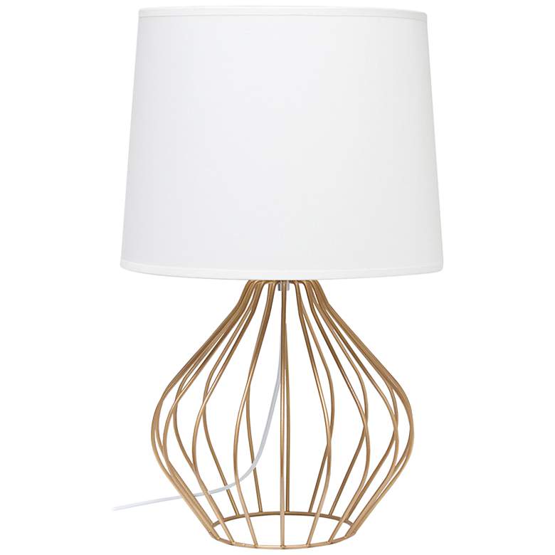 Image 2 Simple Designs 19 3/4 inch High Copper Metal Accent Table Lamp