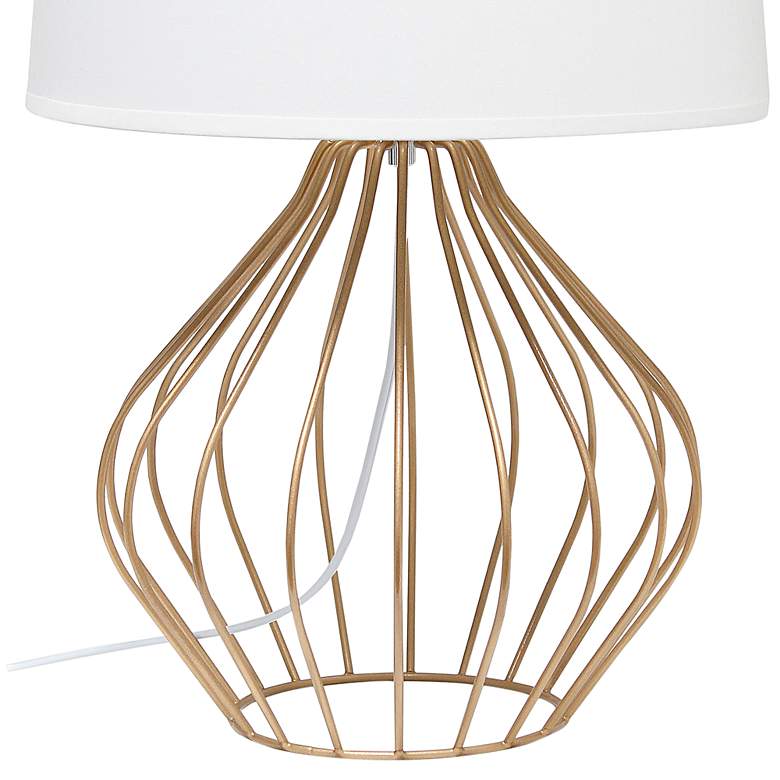 Image 4 Simple Designs 19 3/4" High Copper Metal Accent Table Lamp more views