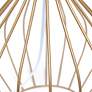6_Simple Designs 19 3/4" White Shade Copper Metal Accent Table Lamp more views