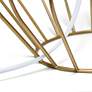 7_Simple Designs 19 3/4" White Shade Copper Metal Accent Table Lamp more views